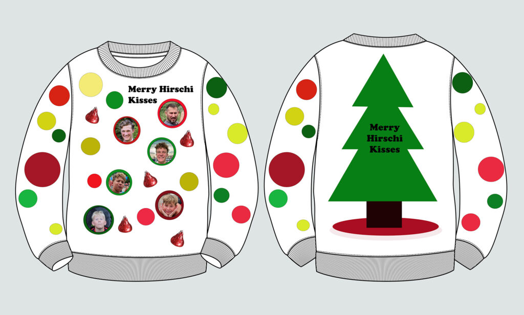 apparel Christmas Sweater graphic design