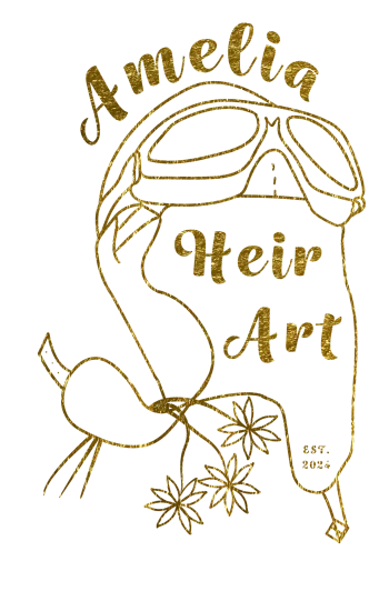 Updated_11_02_2024 Final Logo_Amelia Heir Art Gold Leaf no background